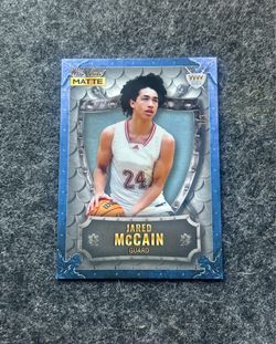 2022-23  Wild Card Matte  Basketball - Jared McCain - Blue Variation  - #’’d 1/3