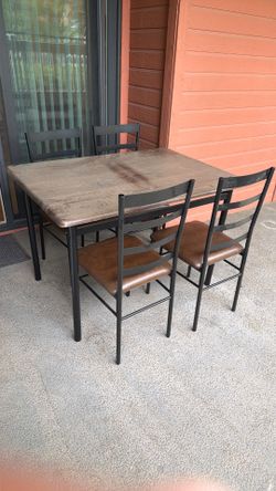 Table and chairs