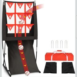 Baseball Softball Pitching Target Net with Automatic Ball Return