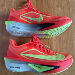 New Nike Zoom Fly 6 Bright Crimson Lime Flyplate Running Shoes Women’s 6.5, Youth 5y