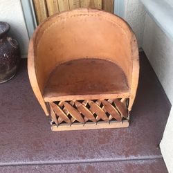 Leather Western chair