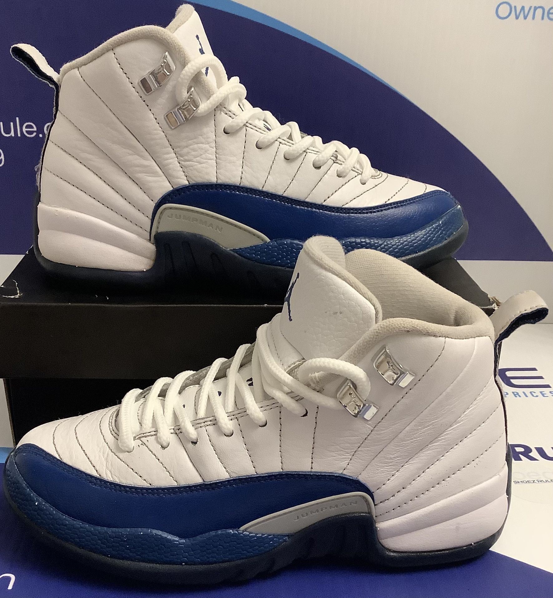 Reconditioned Air Jordan 12 Retro French Blue Kids Size 4y