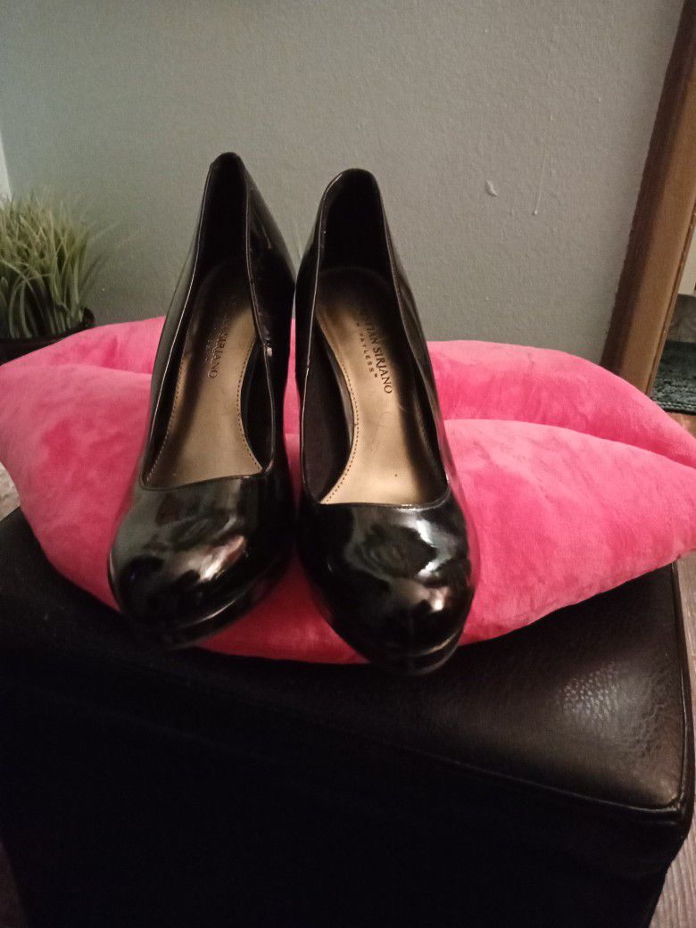 Black Patent Leather High heel shoes