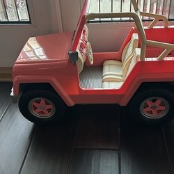 American Girl 4x4 jeep And Chair (for Dolls 12-18”)