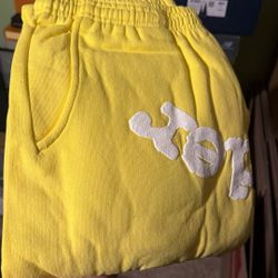 Sp5der Yellow Skittle Joggers