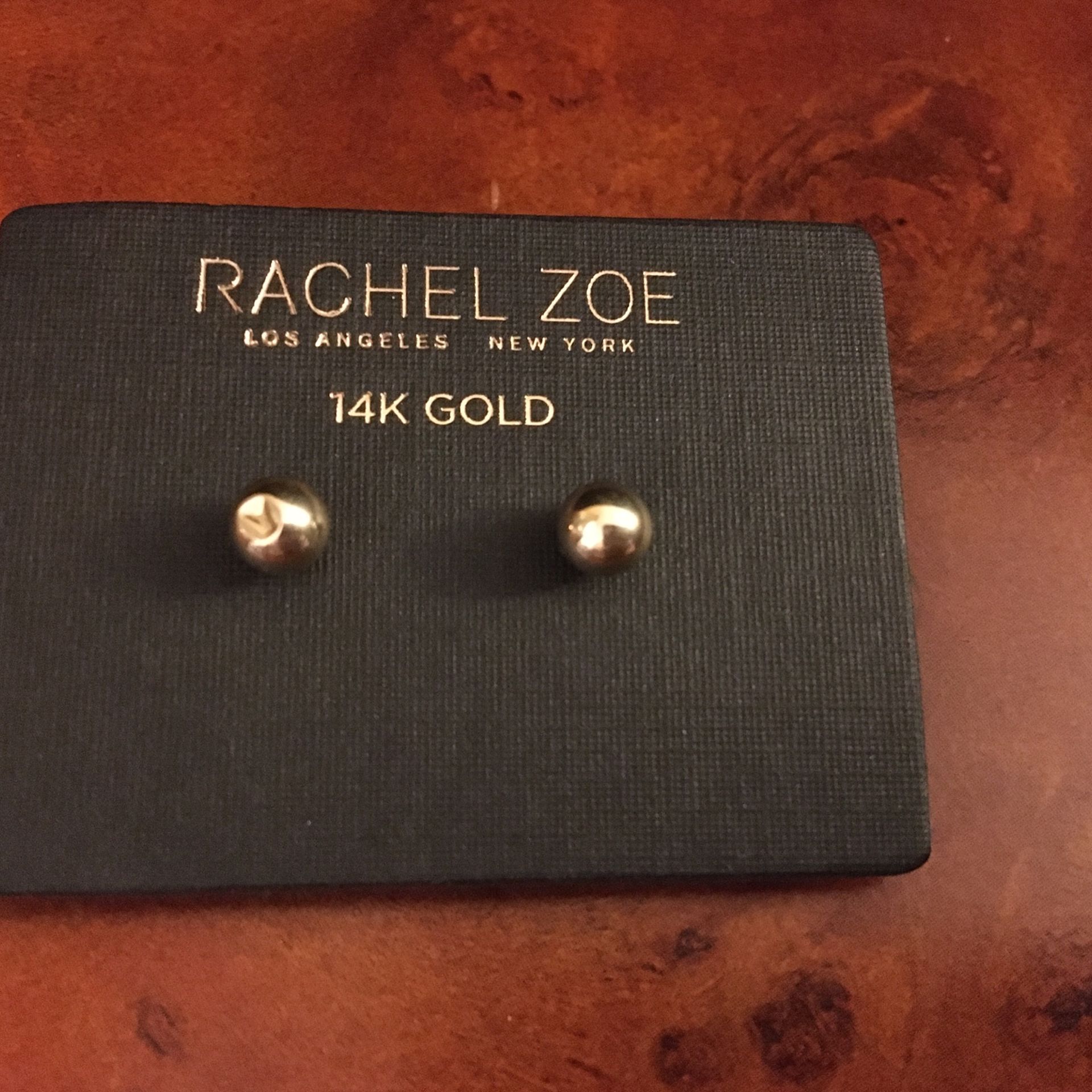 Designers earrings 14k gold new