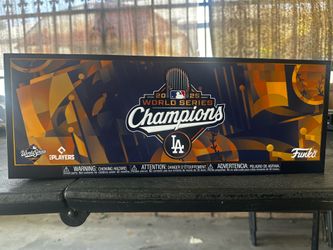 Limited edition dodger world champions  funko pops