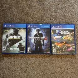 Ps4 Games, Call Of Duty, Uncharted 4, Rocket League