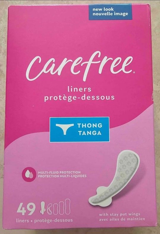 (2) Carefree 49ct Thong Liners