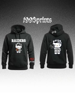 Hello Kitty Raiders Inspired Hoodie 🖤