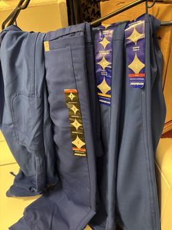 Blue scrub pants