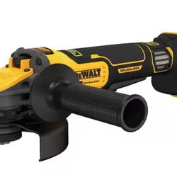 Dewalt XR POWER DETECT 4.5-in 20-volt Max Paddle Switch Brushless Cordless Angle Grinder (Tool Only)