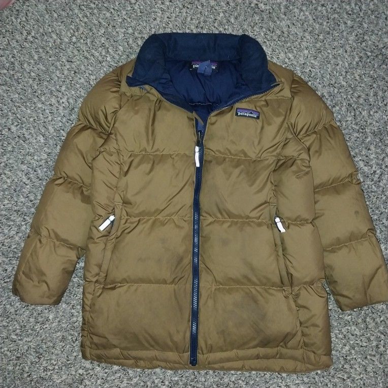 BOYS PATAGONIA KHAKI JACKET MEDIUM