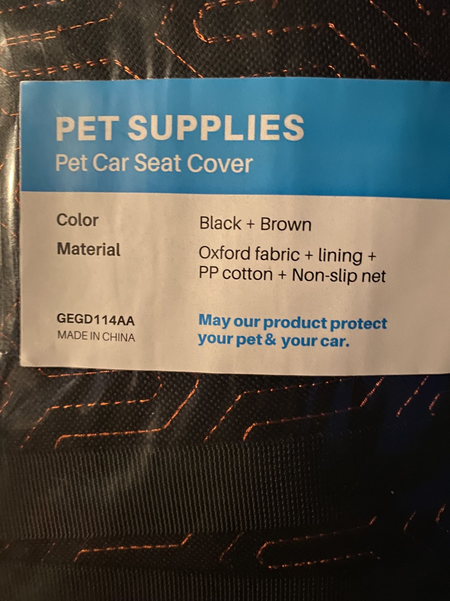 Pet Car Seat Cover