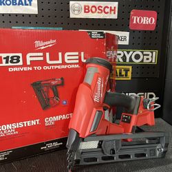NEW Milwaukee M18 FUEL 18-Volt Lithium-lon Brushless Cordless Gen || 16- Gauge Angled Finish Nailer (Tool-Only)
