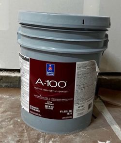 Exterior Grays Harbor color. Paint Satin