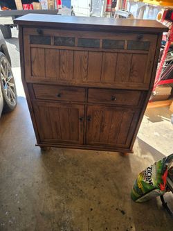 Solid oak desk
