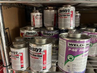 I Have Christy’s Red Hot Blue Glue / Weld-on Primer /and Weld-on CPVC $10 Each Can 32oz