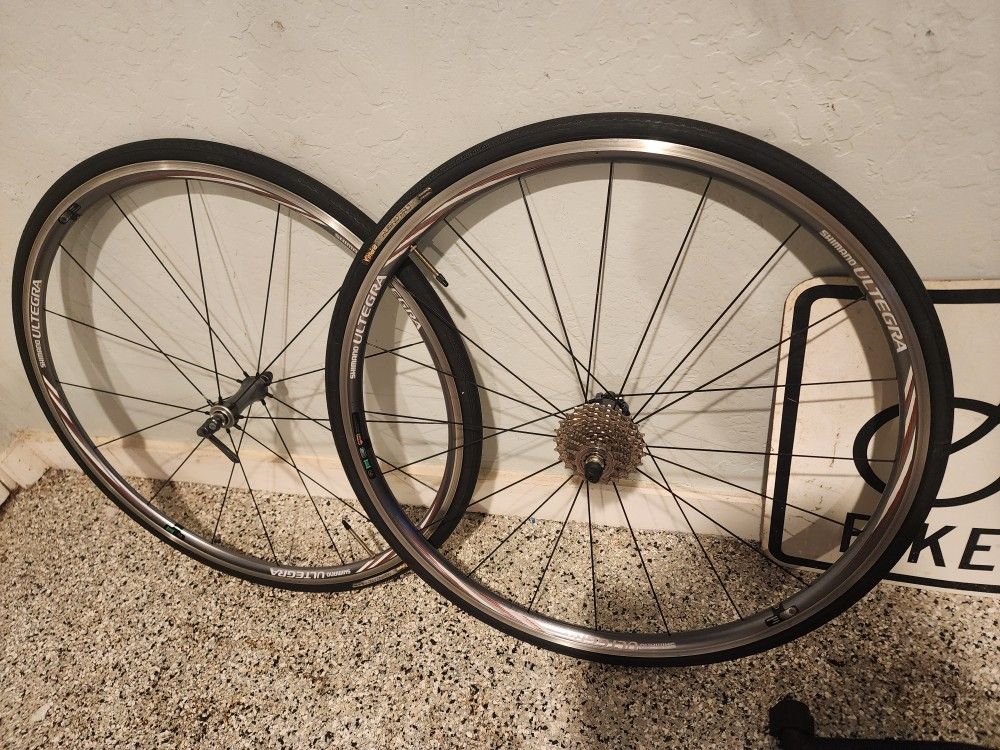 🔥🚲🔥Shimano Ultegra WH-6600 Wheel Set 700c Aero 20 16 Hole 130 mm Silver QR Road 10s🔥🚲🔥