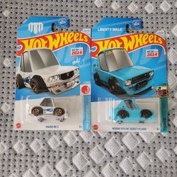 Hotwheels Tooned Mazda Rx-3 & Nissan Skyline 2000gt-r Lbwk