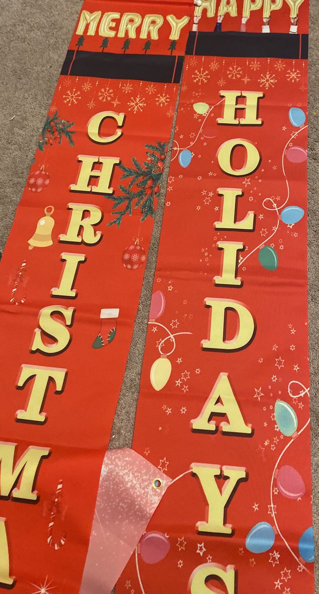 Merry Christmas Banner, Christmas Decorations Outdoor, Christmas Banner, Xmas Decoration Porch Sign, Christmas Door Decoration, Christmas Porch Decora