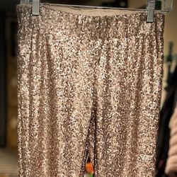 Gold Sequin Pants