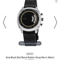 Gucci Men's Grip Black Dial Quartz Watch 