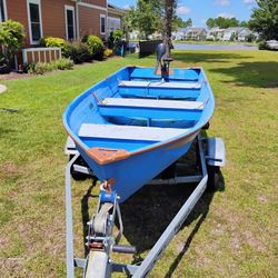 12' Aluminum Boat, Trailer, & Motor
