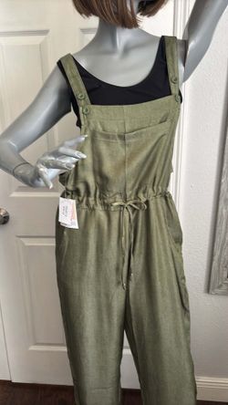 New women overall size Small color green