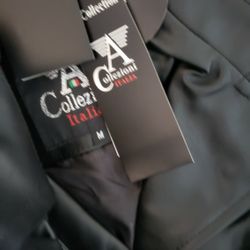 A Collezioni Leather Jacket  Black And Brown 