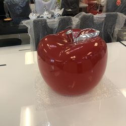 New Big Red Apple/silver Center Table Decoration 