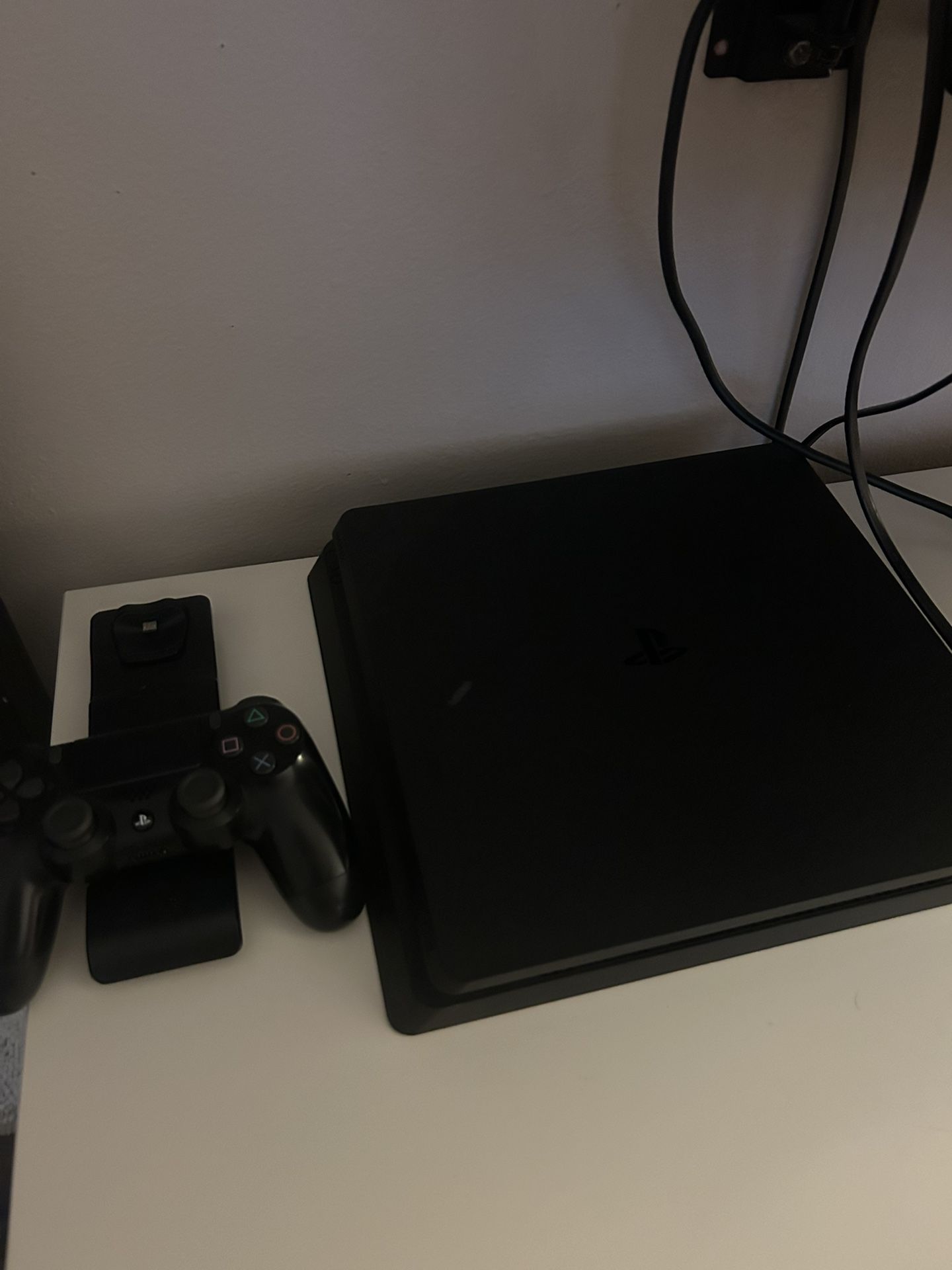 PS4 Slim + Controller. All Cords - Great Condition!