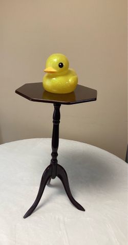 Small - Octagon Side Table - Brown  Color