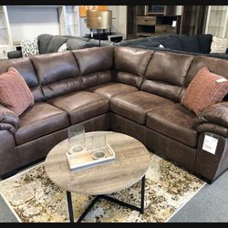 Bladen 2 Piece Coffee Sectional Couch | Living Room 👍 Brand New 👍 Great Financing👍