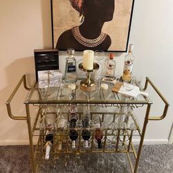 Glass Bar Cart