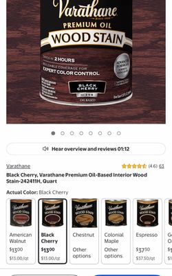 Varathane Premium Oil Wood Stain – Black Cherry