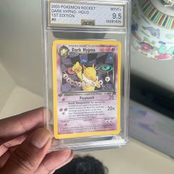 Pokemon Dark Hypno Holo 1st Edition AGS 9.5 ✨🔥🔥🔥Team Rocket