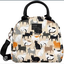 Fit + Fresh Portland Insulated Lunch Bag in the "Herding Cats"