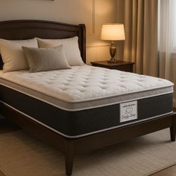 Full Size Mattress Pillow Top 14” Inches Thick ✨New From Factory Excellent Comfort Also Available: Twin, Queen And King Same Day Delivery 🚚 