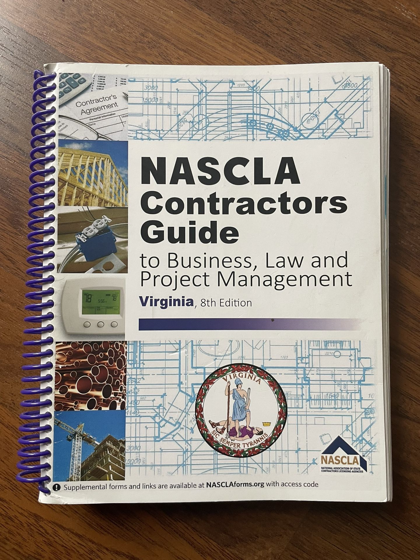 2012 NASCLA Contractors Guide to Business, Law, Project Management VIRGINIA 8th