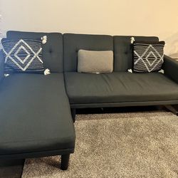 Stylish Convertible Futon Sofa Bed - Like New