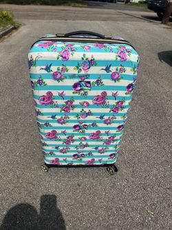 Luggage flower print 27”x18”