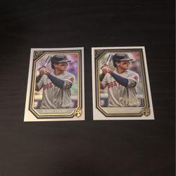 2021 Topps Gallery Bobby Dalbec Rookie Card Rainbow And Printer Proof Parallel Rookie Cards 