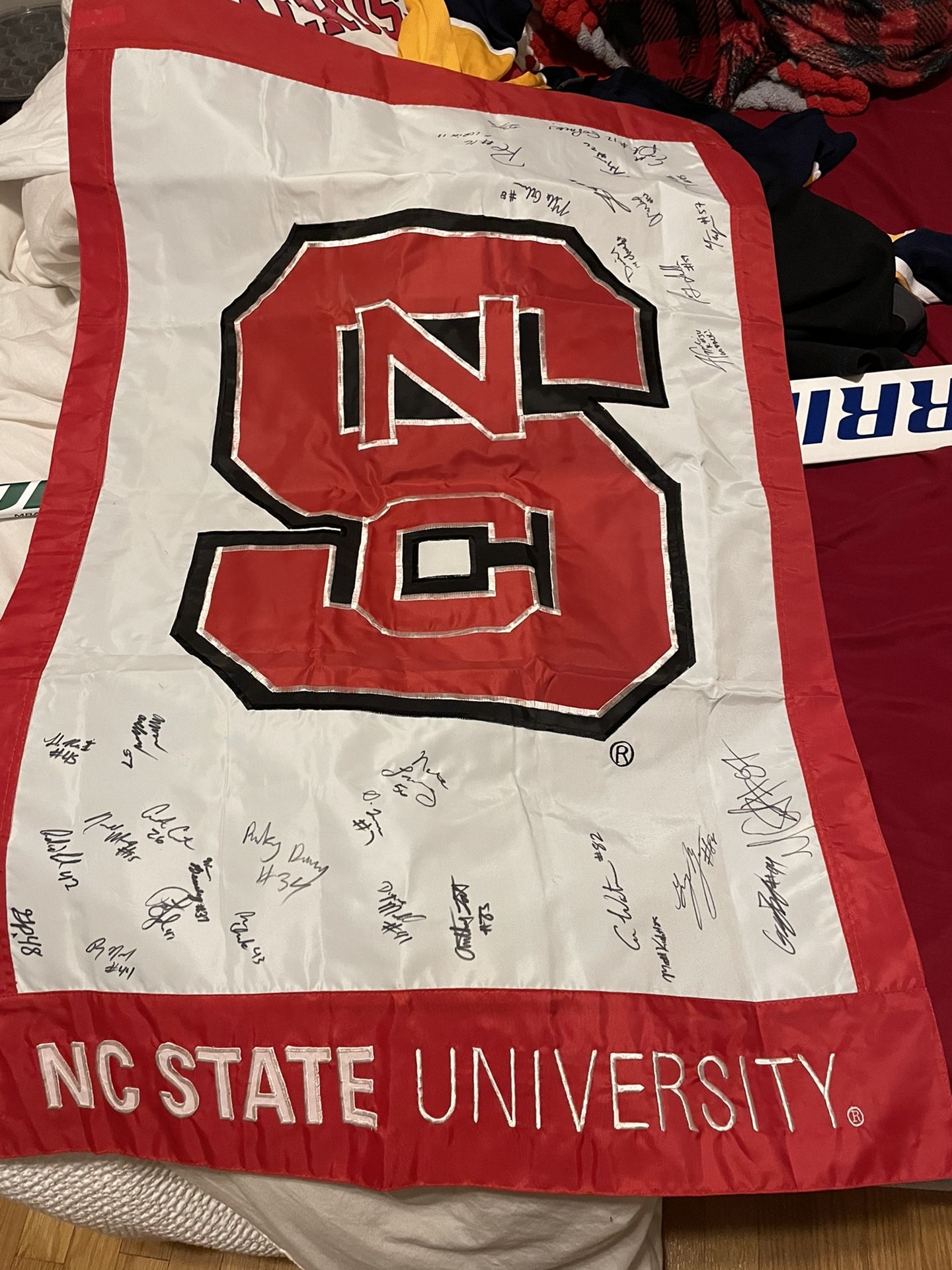 Signed MC State Flag By Russel Wilson 