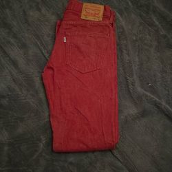 Red Levi Jeans 