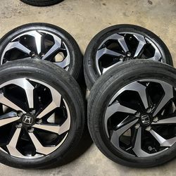 17” Honda Accord wheels Michelin Tires 5x114.3