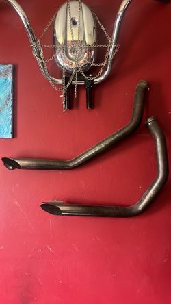 Straight pipes exhaust Harley Davidson
