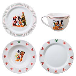 Mickey Mouse Holiday Dinnerware 16 piece set