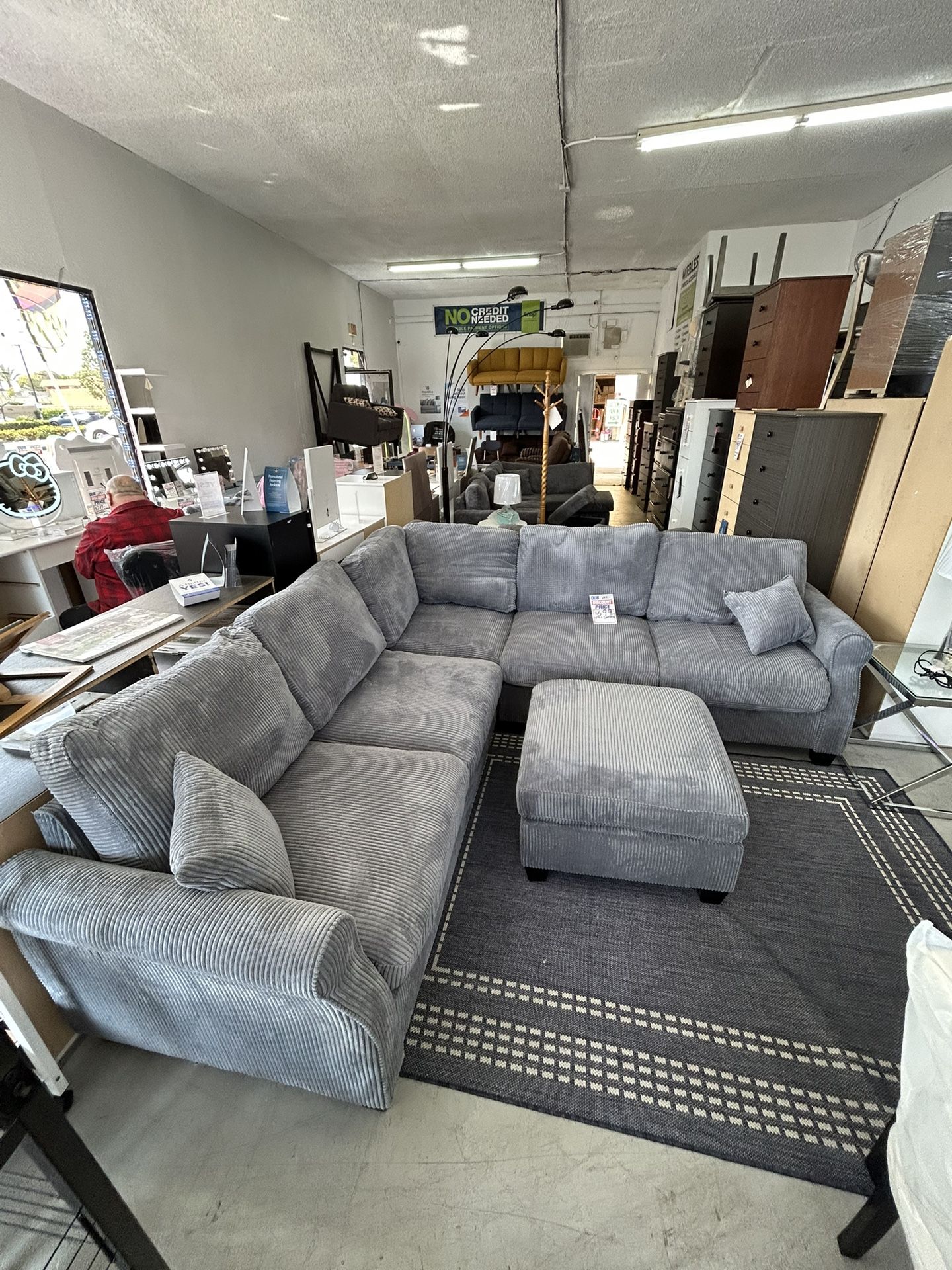 4 Piece Sectional Sofa With Ottoman