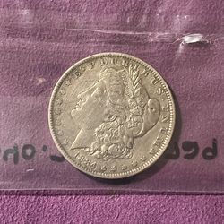 Silver Morgan $1 Coin 1884